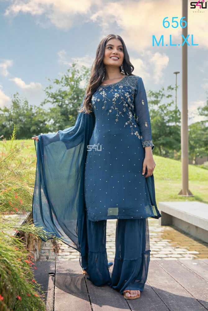 S4u 656 Fancy Attractive Killer Silk Top Bottom With Dupatta Catalog