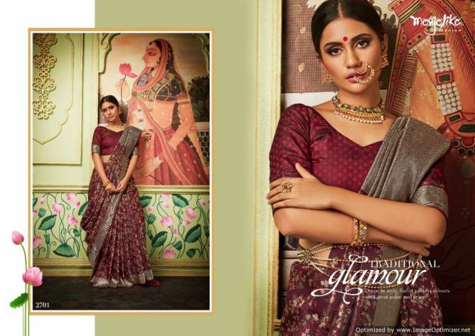 Manjolika Maitri Silk Bridal Wear Designed Banarasi Silk Saree Collection 