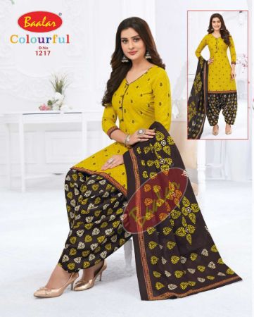 Baalar Colourful 12 New Cotton Printed Regular Wear Ready Made Dress Collection