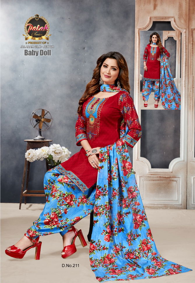 Palak Baby Doll Vol 2 Latest Designer Pure Printed Cotton Dress Material Collection