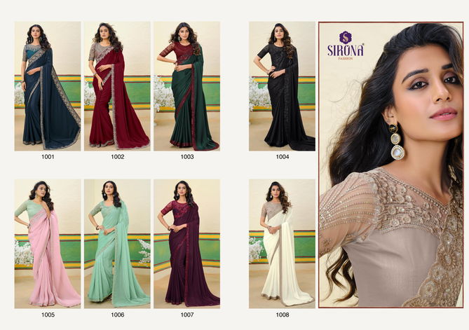 Arisaa By Sirona Georgette Designer Party Wear Sarees Orders In India