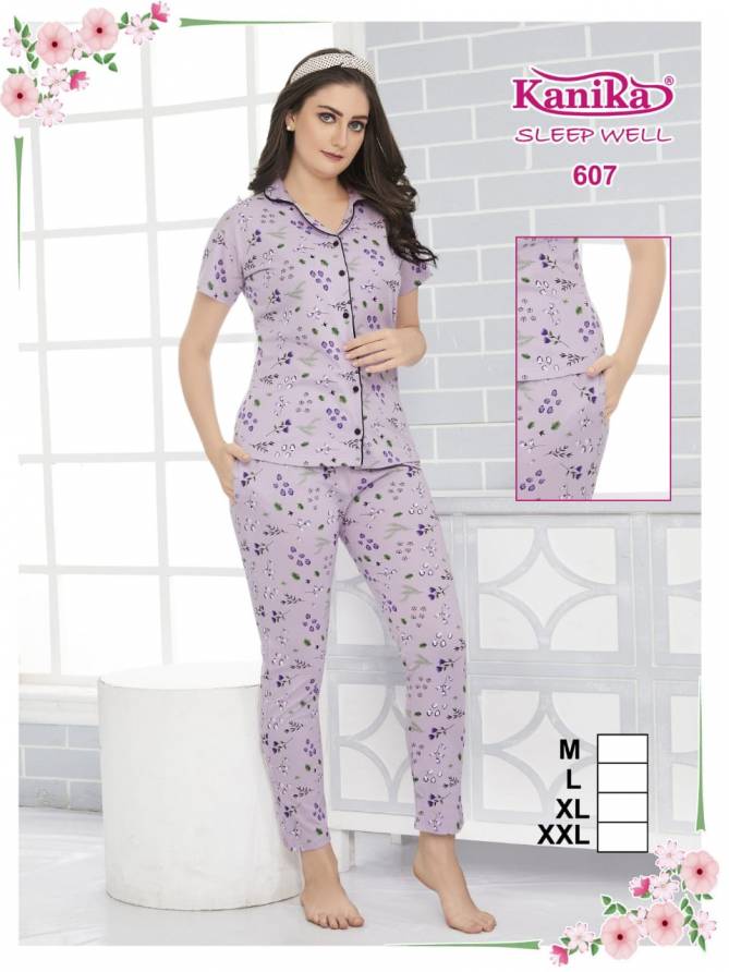 Kanika Sleep Well 601 Hoisery Cotton Night Suits Catalog
