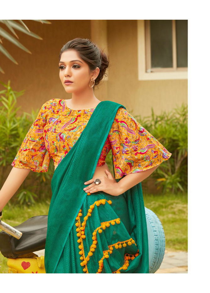 Shreyans Rpid Fire Designer Fancy Look Casual And Function Wear Saree Collection  