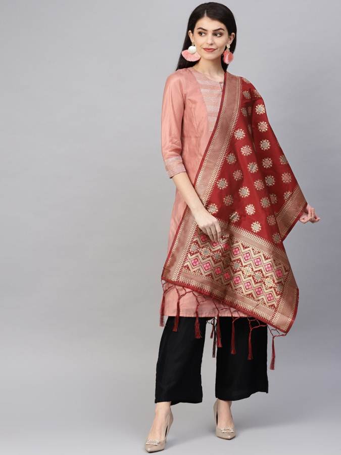 Zarika Dupatta Collection Banarasi Silk Fabric And Beautiful Design Border