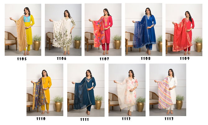 Tanisha Vol 16 By An Bazaar Kurti With Bottom Dupatta Suppliers In India