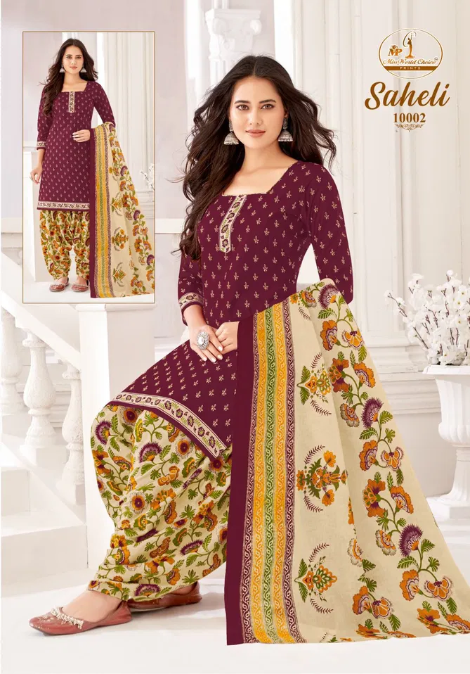 Miss World Saheli Vol 10 Cotton Dress Material Wholesale Market In Surat With Price