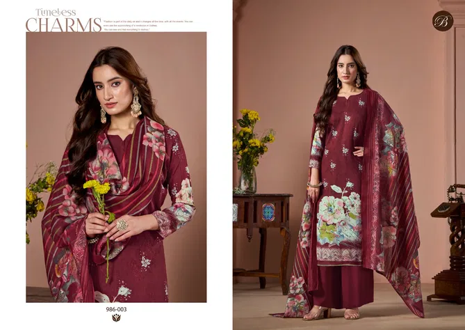 Sabaa By Belliza Viscose Rayon Digital Printed Dress Material Orders In India