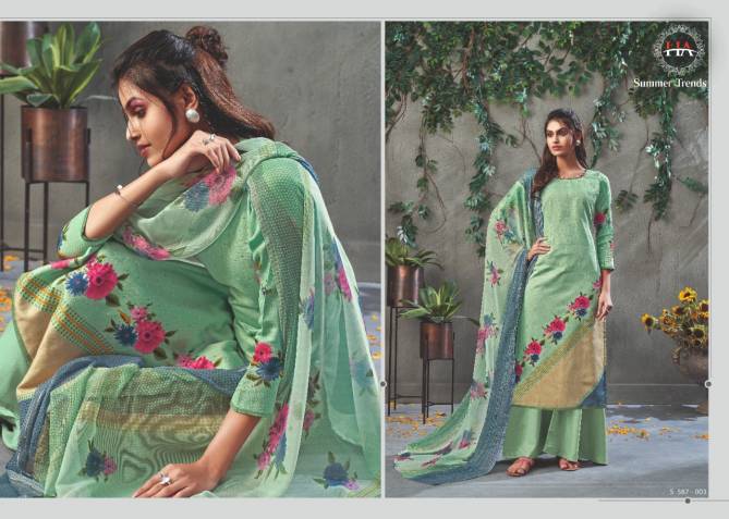 Zulfat Summer Trends Latest Fancy Ethnic Wear Designer Jam Cotton Digital Print Dress Material Collection
