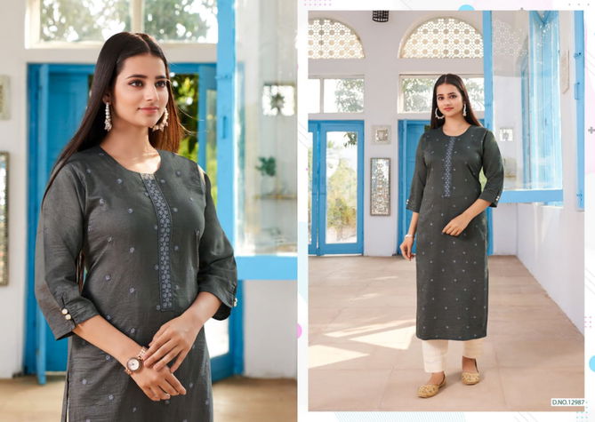 Kalaroop Kaira New Designer Party Wear Rayon Latest Kurti Collection