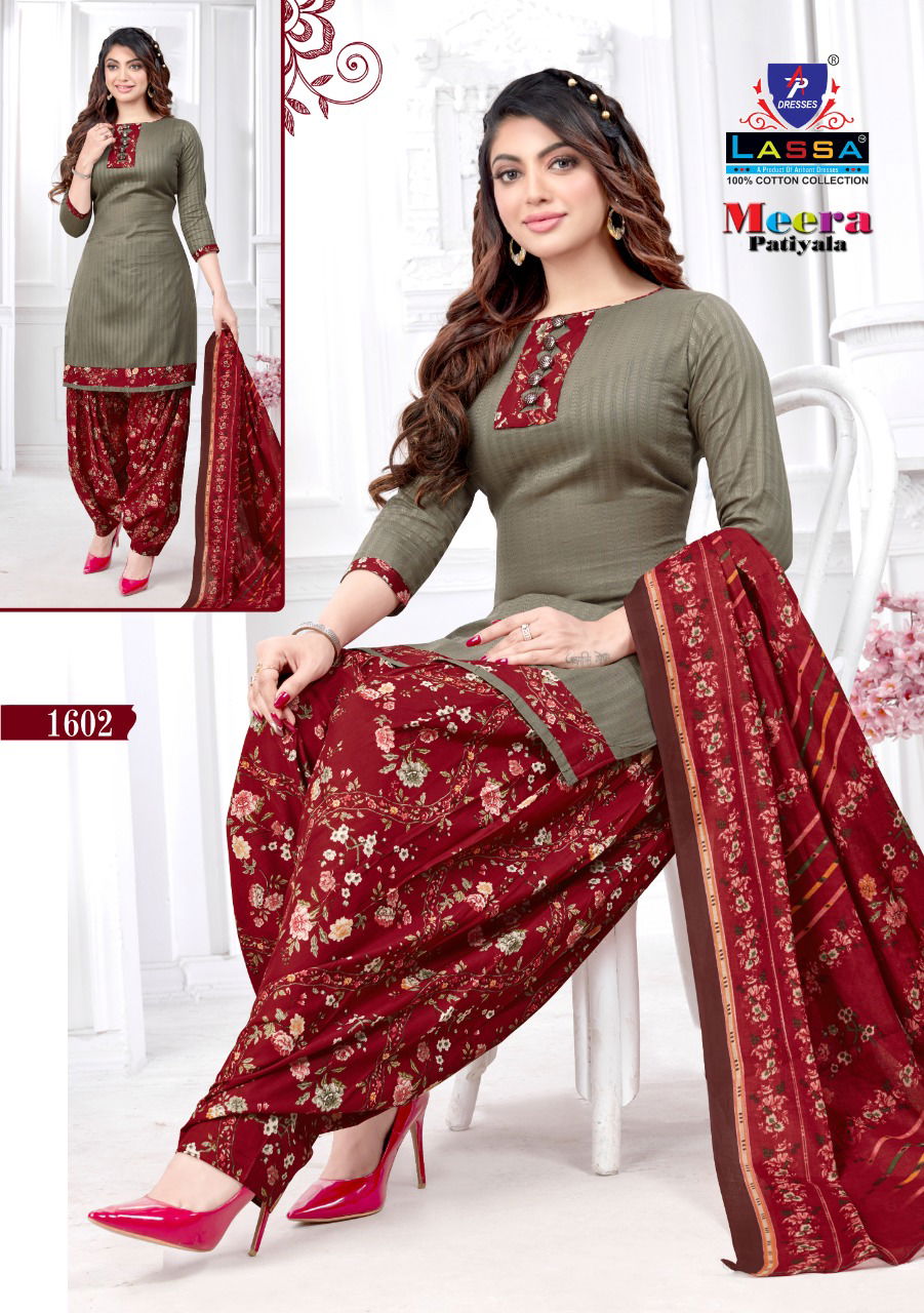 Arihant Lassa Meera 16 Latest Fancy Designer Regular Casual Wear Patiala Printed Dress Material Collection
