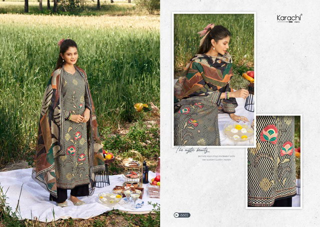 Alfaaz By Kesar Cambric Cotton Digital Printed Dress Material Wholesalers In Delhi
