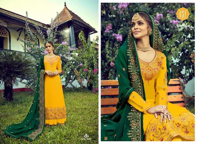 Rsf Ozas Designer Heavy Exclusive Wedding Wear Georgette Heavy Salwar Suits Collection
