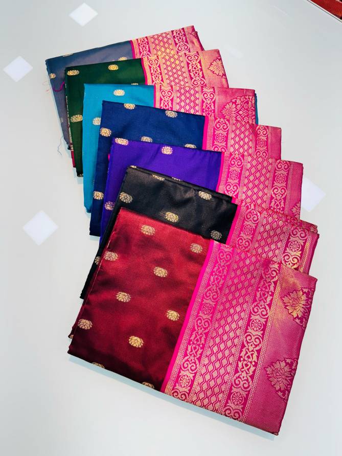 Mahi Vol 2 By Policona Pure Soft Silk Handloom Wedding Wear Saree Surat Wholesale Market