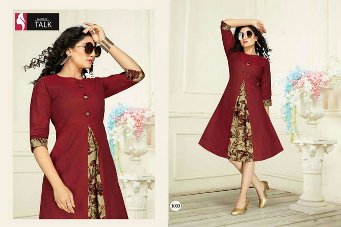 Ft Freny 2 Latest Designer Regular Wear Handloom Cotton Fancy Designer Kurtis Collection
