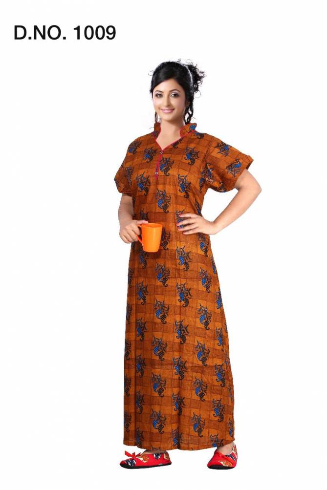 Ft 1009 Pure Cotton Print Casual Wear Nighty Collection
