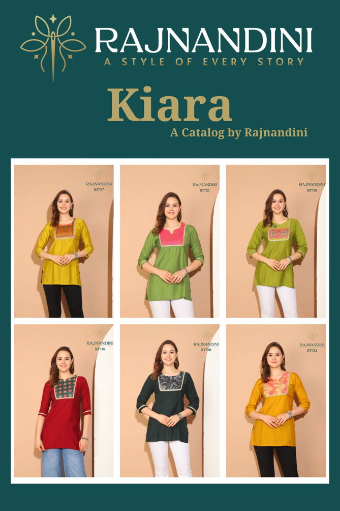 Kiara By Rajnandini Roman Silk Ladies Top Orders In India