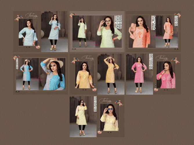 Aagya Pankhi Latest Casual Wear Printed Cotton Kurti Collection
