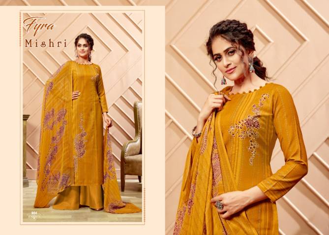 Fyra Mishri Pure Cotton Printed Casual Wear Designer Dress Material Collection
