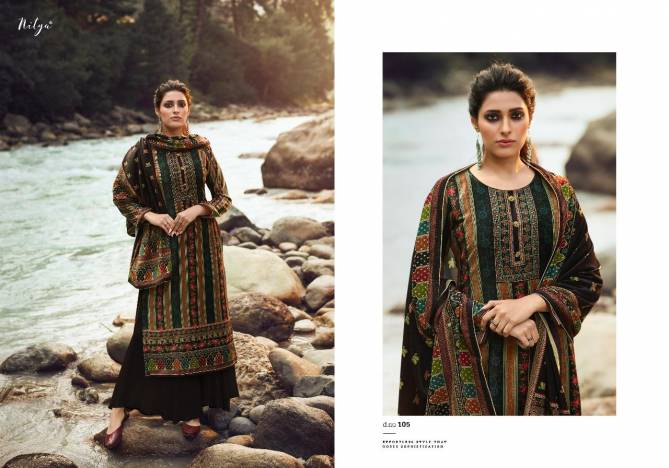 Lt Nitya Velvet 1 Latest Fancy Designer Regular casual Wear Heavy Velvet Digital Printed Dress Material Collection
