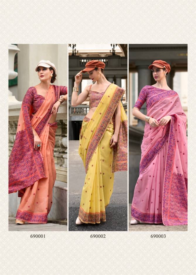 Prajanya By Rajpath Soft Linen Cotton Daily Wear Saree Suppliers In India