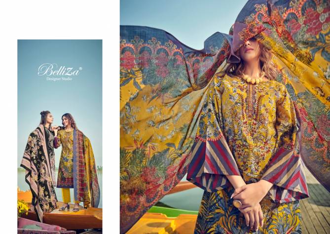 Naira Vol 22 By Belliza Printed Cotton Dress Material Catalog
