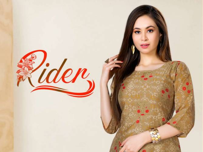 Beauty Queen Rider Ethnic Wear Silk Designer Kurti Collection