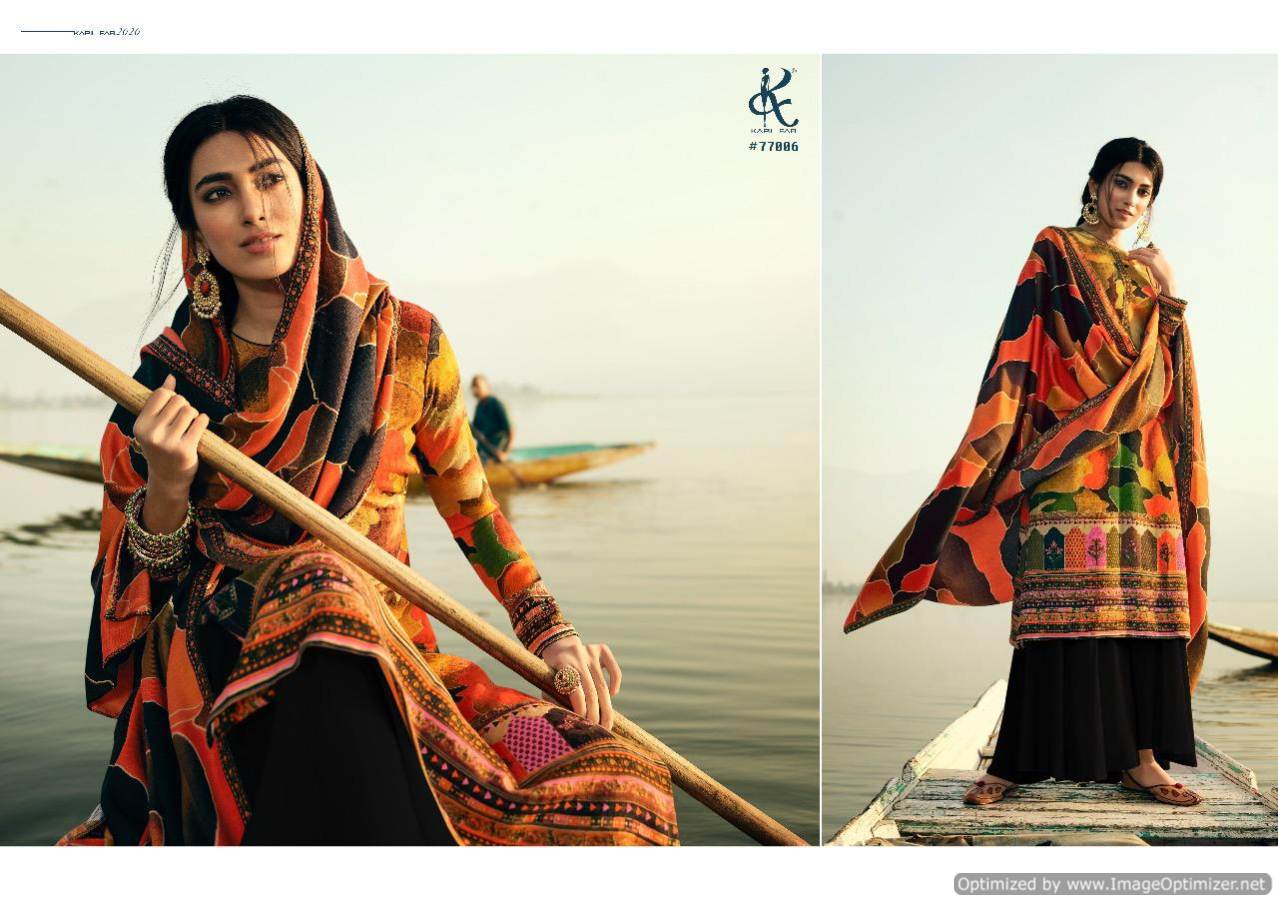 Kapil Aazeen Latest Designer Digital Printed Pure Pashmina Dress Material Collection 