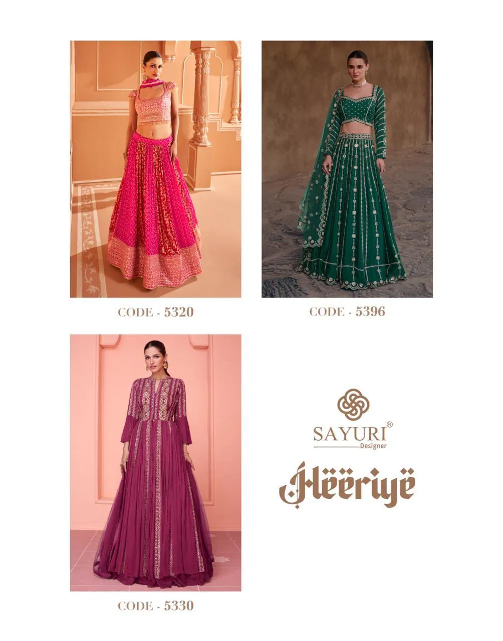 Heeriye By Sayuri Designer Georgette Surat Lehenga Choli Wholesale Market