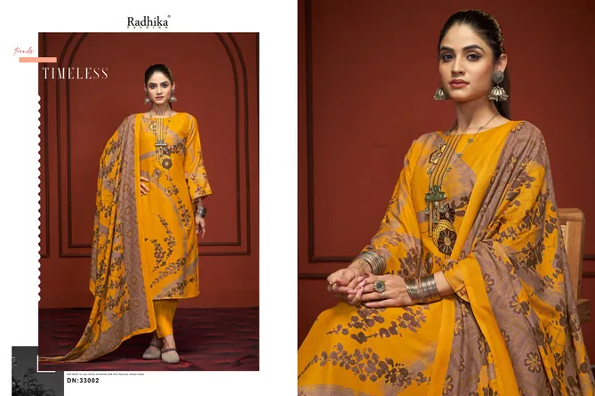 Swara By Radhika Azara Printed Cotton Dress Material Wholesale In India