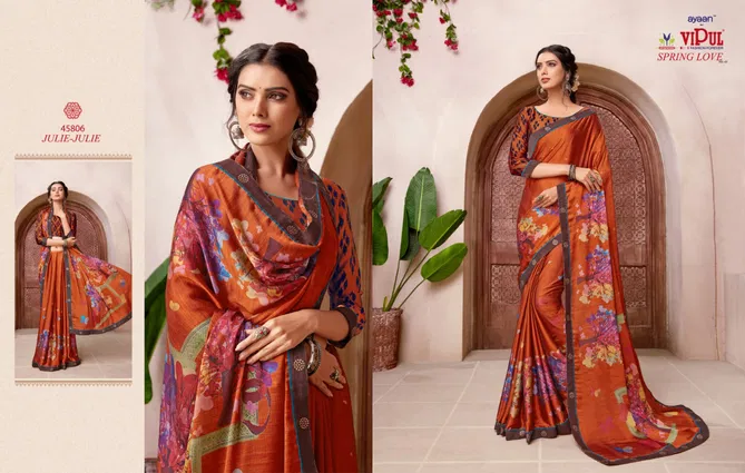 VIPUL SPRING LOVE VOL-2 Latest Fancy Casual Wear Fancy Printed Saree Collection