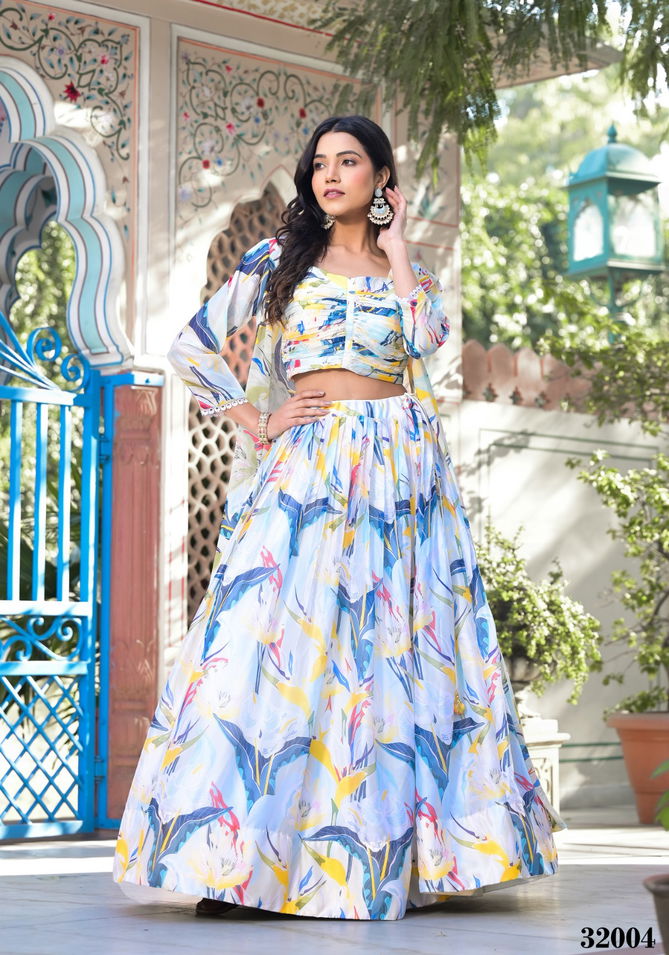 Shehnaaz By Tejasvee Slim Georgette Printed Lehenga Choli Exporters In India