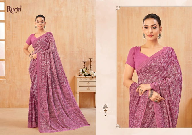 Ragaa Georgette Vol 13 By Ruchi Casual Wear Sarees Wholesale Online