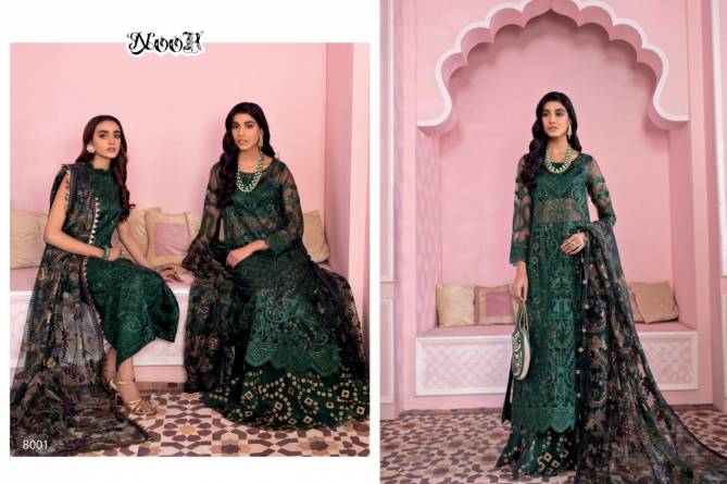Noor Iznik Latest Fancy Designer Festive Wear Georgette Butterfly Net Embroidery Pakistani Salwar Suits Collection
