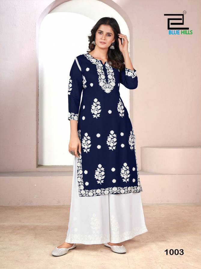 Victoria Vol 3 By Blue Hills Rayon Kurti With Bottom Orders In India