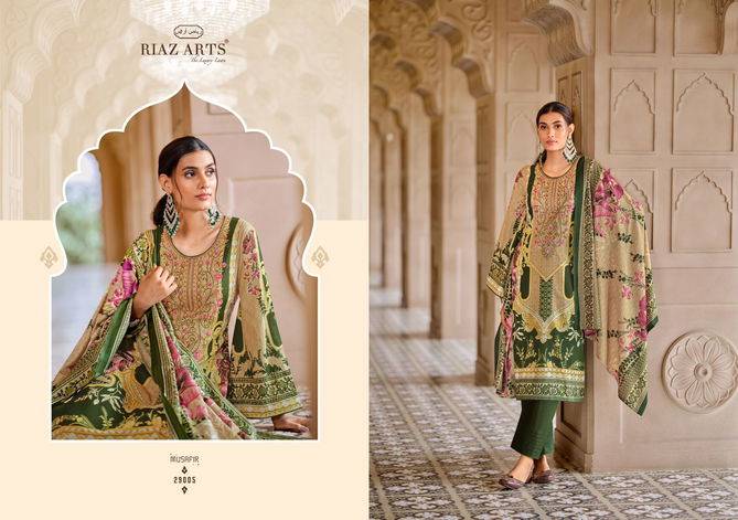 Musafir Vol 18 By Riaz Arts Karachi Lawn Digital Printed Dress Material Orders In India