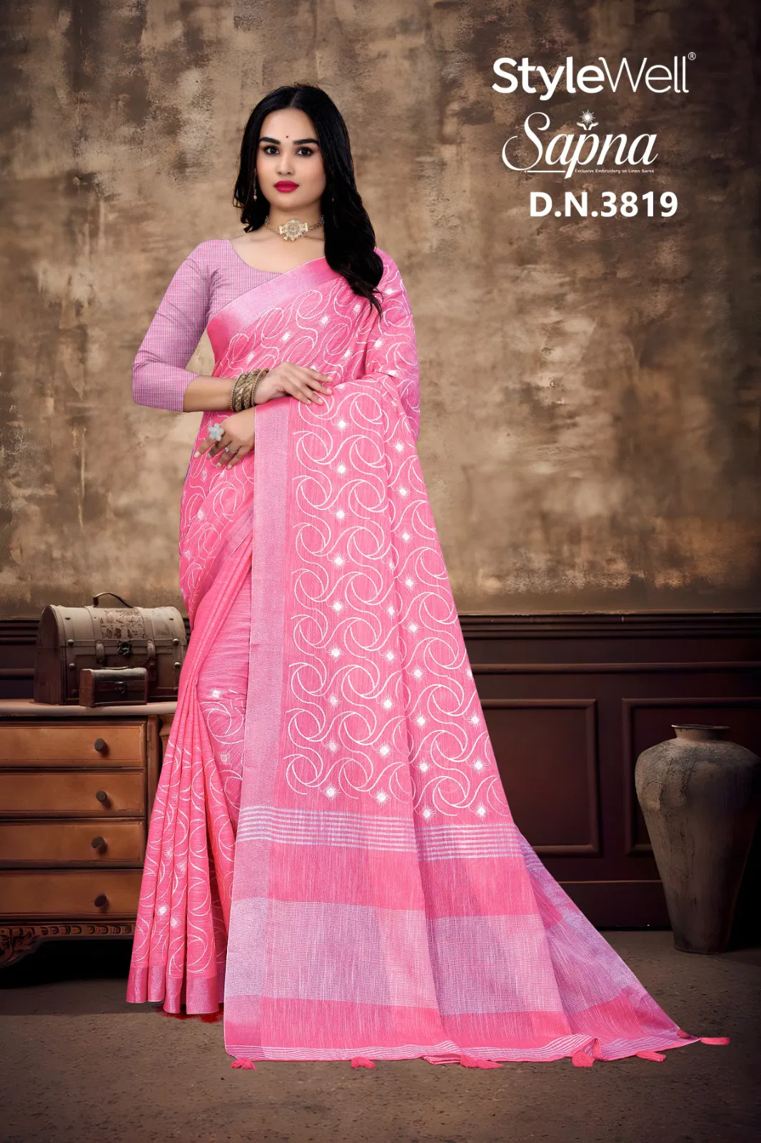 Sapna By Stylewell Linan Cotton Designer Sarees Wholesalers In Delhi