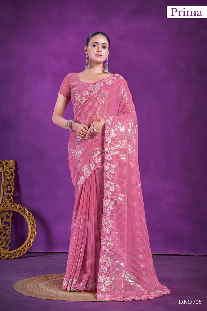 Prima 701 TO 705 Zomato Party Wear Saree Wholesale Suppliers In Mumbai