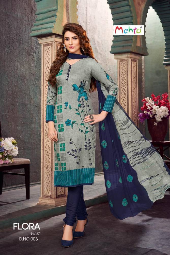 Mehta Flora 67 Cotton Printed Casual Wear Dress Material Collection