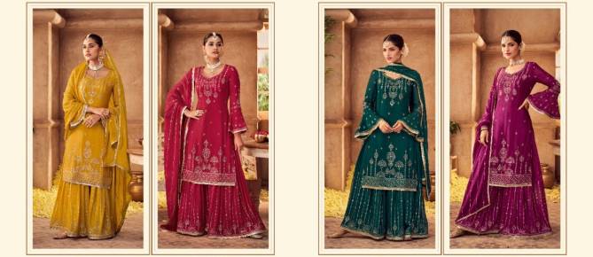 Palki Chinon Embroidery Bulk Readymade Suits Orders in India