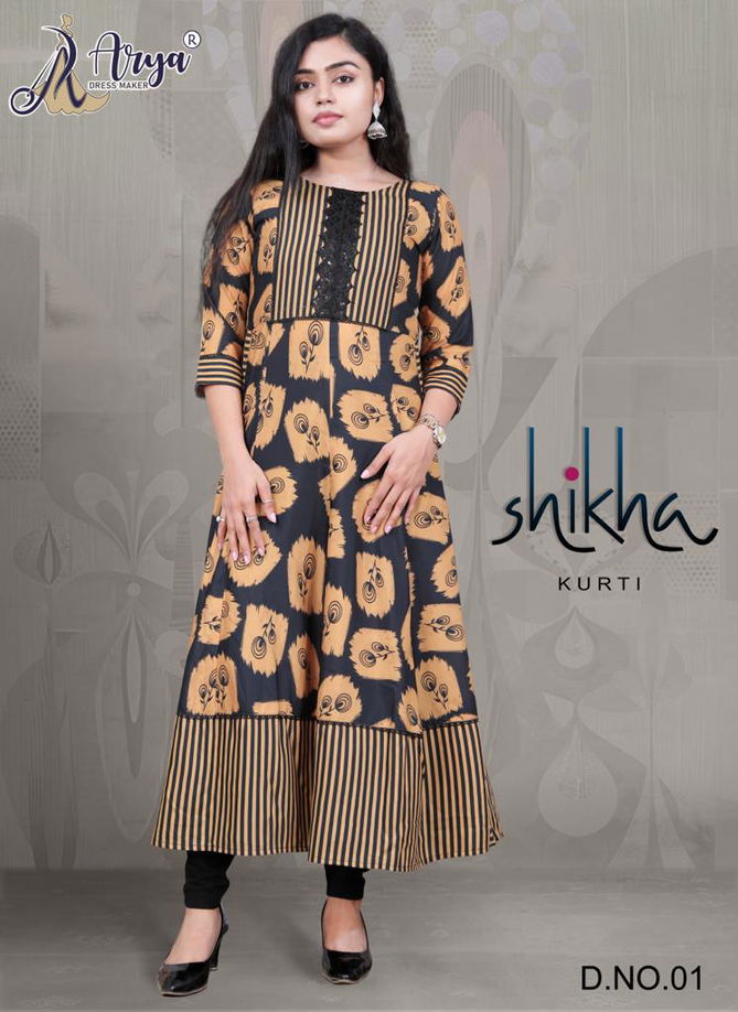 Shikha By Arya Dress Maker Fancy Long Western Kurti Catalog