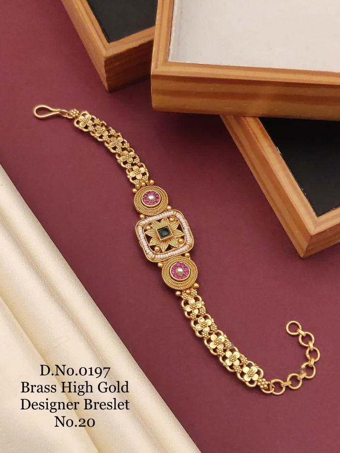 Designer Brass High Gold Breslet Catalog
