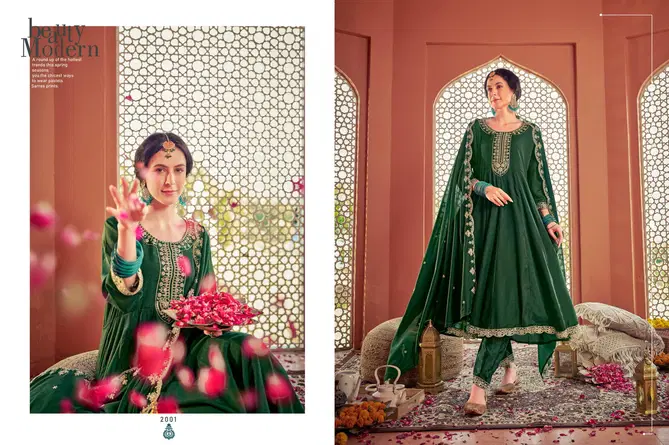 Mugal Vol 1 By Isavasyam Georgette Shimmer Anarkali Kurti Bottom With Dupatta Wholesale In India