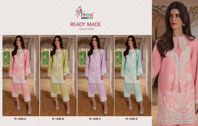 R 1406 By Shree Cambric Cotton Pakistani Top With Bottom Orders In India