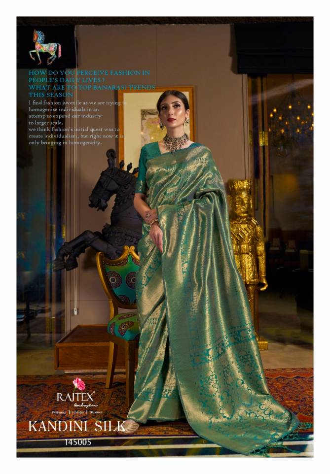 Rajtex Kandini Silk Latest Designer Rich Look Stylish Saree Collection 