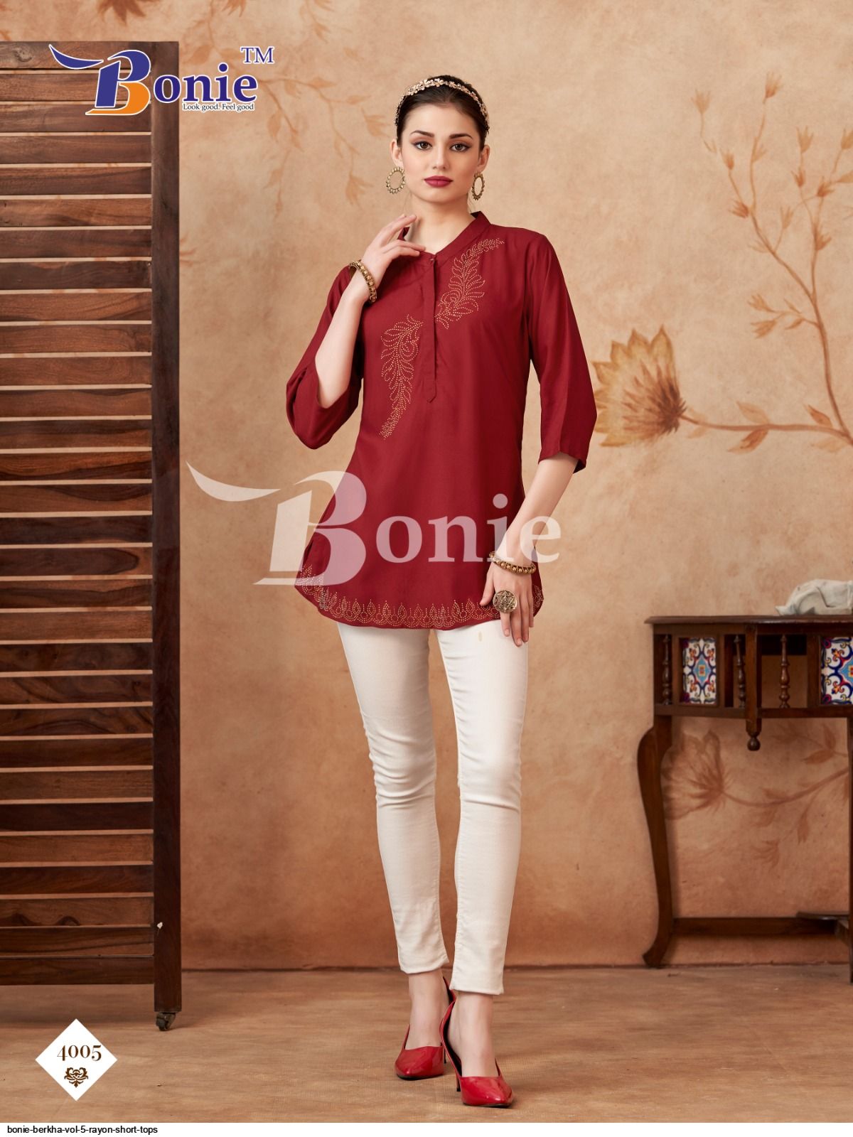 Berkha Vol 4 By Bonie Rayon Short Top Wholesale Market In Surat