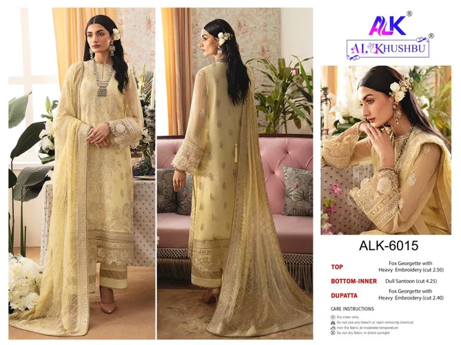 Afifa Vol 2 By Al Khushbu Georgette Embroidery Designer Pakistani Suit Orders In India