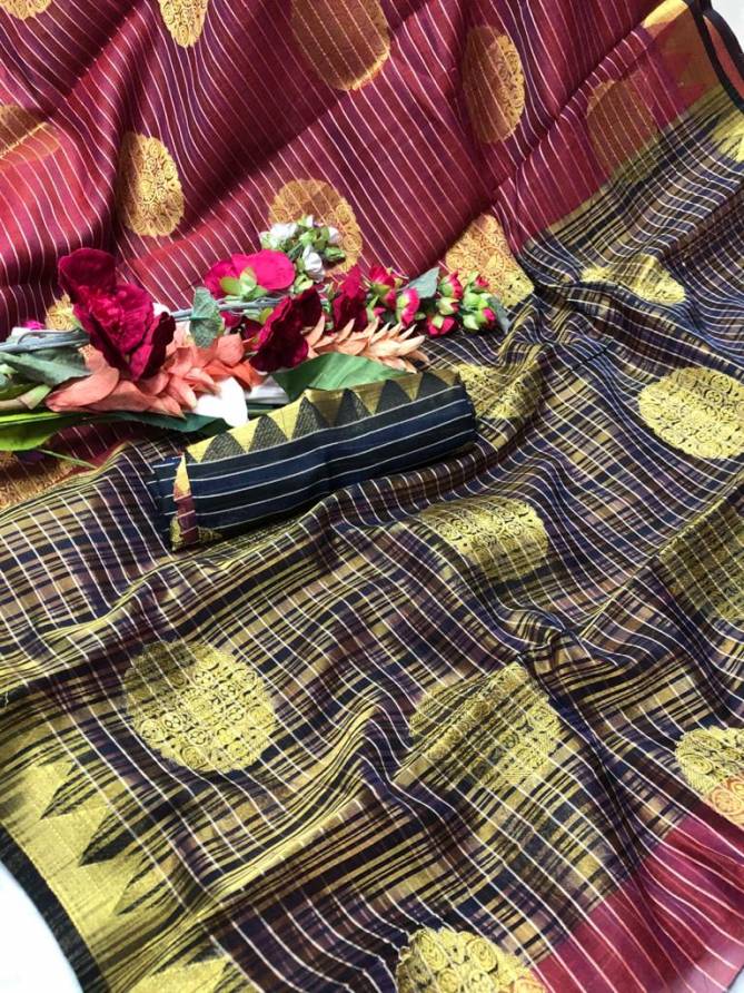 Redolence Latest Festive Wear Goal Saree Chanderi Cotton Saree Collection
