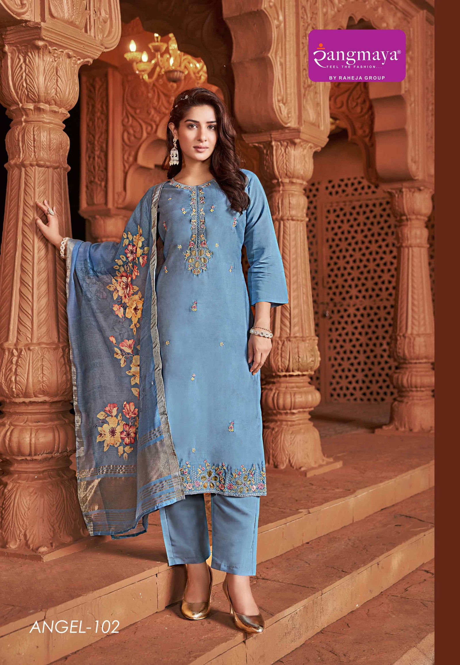 Angel By Rangmaya Kurti With Bottom Dupatta Wholesale Shop In Surat