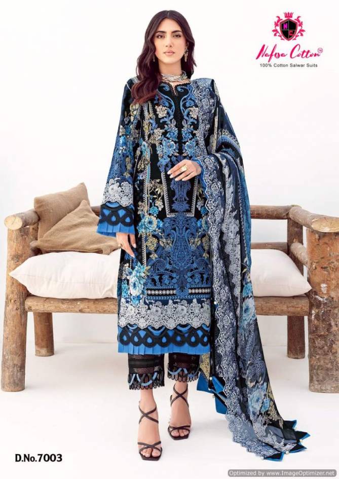 Safina Vol 7 By Nafisa Designer Karachi Cotton Dress Material Wholesale Market In Surat
