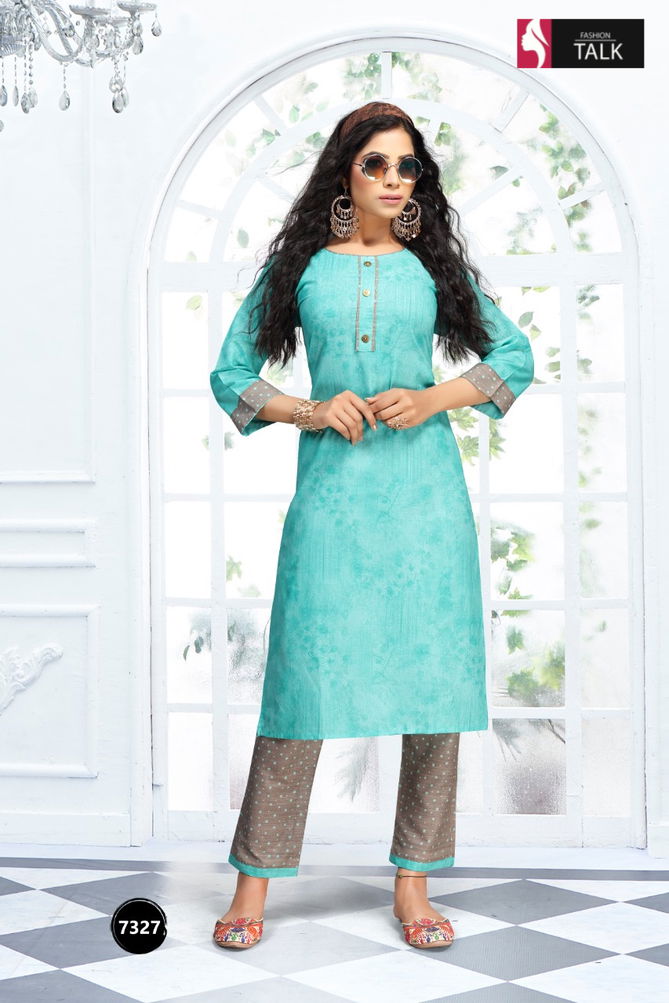 Ft Morni Latest Fancy Designer Ethnic Wear Cotton Printed Kurti With Bottom Collection
